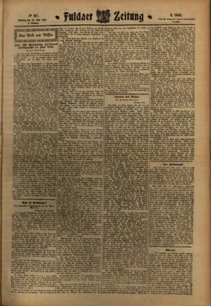 Vierte Ausgabe vom Samstag, den 18. Juni 1910.