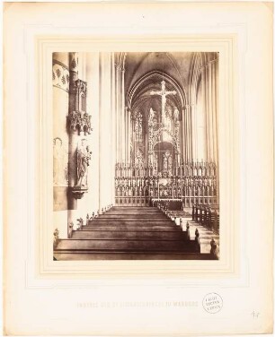 Elisabethkirche, Marburg: Blick von Westen auf den Lettner