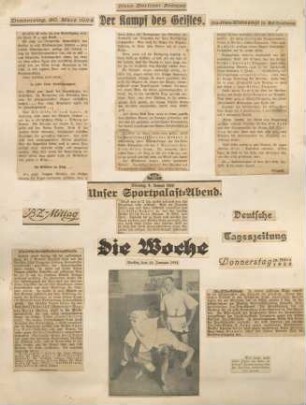 Album Erich Rahn; Zeitungsausschnitte von 1924