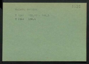 Maisch, Gottlob