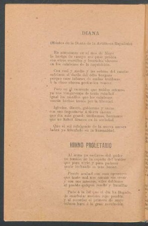 Diana : (Música de la Diana de la artillería española)