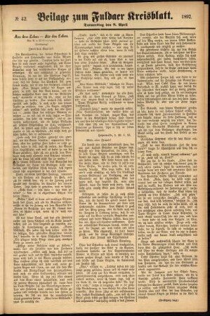 Dritte Ausgabe vom Donnerstag, den 08. April 1897.