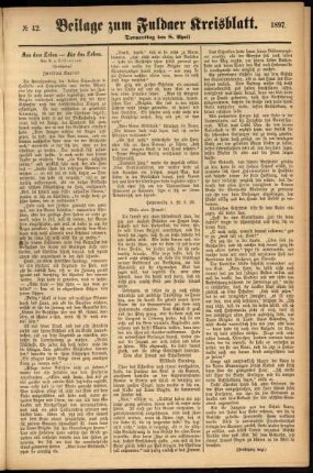 Dritte Ausgabe vom Donnerstag, den 08. April 1897.
