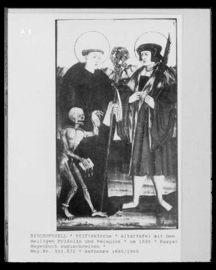 Altartafel mit den Heiligen Fridolin und Pelagius