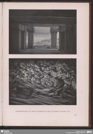Bühnenentwürfe zu „Götterdämmerung" und „Siegfried", Mailand