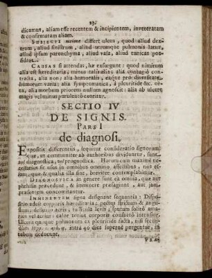 Sectio IV. De Signis.