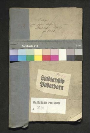 Belege zur Rechnung über die Stiftung Stadelhof 1827