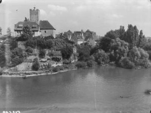 Lauffen am Neckar : Lauffen am Neckar. Blick zur Rathausinsel mit Rathaus
