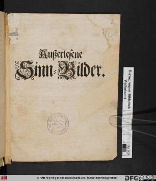 Außerlesene Sinn-Bilder