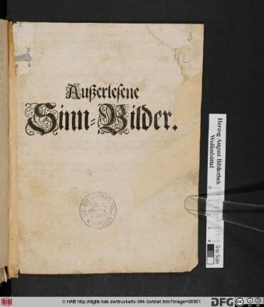 Außerlesene Sinn-Bilder