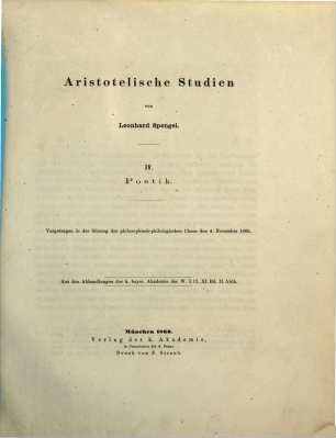Aristotelische Studien. IV