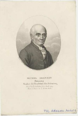 Bildnis des Michel Adanson