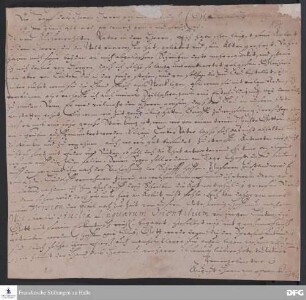 Brief von August Hermann Francke an Friedrich Breckling.