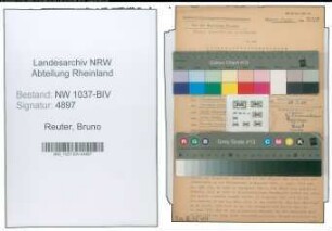 Entnazifizierung Bruno Reuter , geb. 06.12.1898 (Kaufmann)