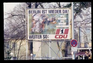 Wahlplakat CDU 28.1.85.