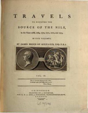 Travels To Discover The Source Of The Nile, In the Years 1768, 1769, 1770, 1771, 1772, and 1773. : In Five Volumes, Vol. III.