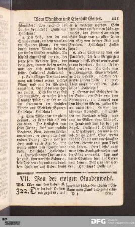 VII. Von der ewigen Gnadenwahl.