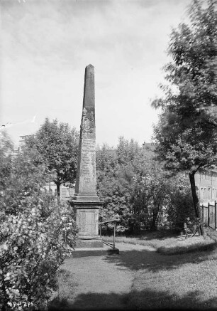 Distanzsäule : Zwönitz, Markt. Distanzsäule (1727)