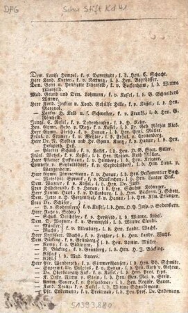 [Erstes Fremden-Verzeichniß.]