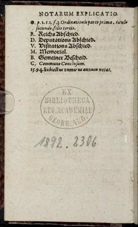 Notarum Explicatio