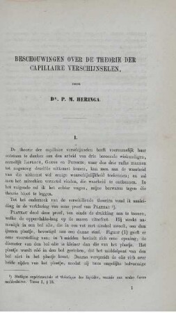 Beschouwingen over de theorie der capillaire verschijnselen.