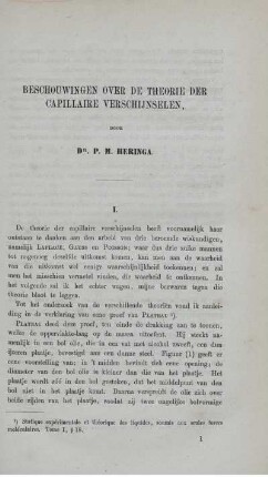 Beschouwingen over de theorie der capillaire verschijnselen.
