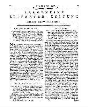 1786: Allgemeine Literatur-Zeitung