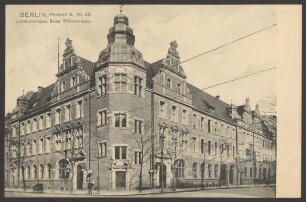 Ansichtskarte Postamt, „Lindenstrasse, Ecke Ritterstrasse“ [2/2]