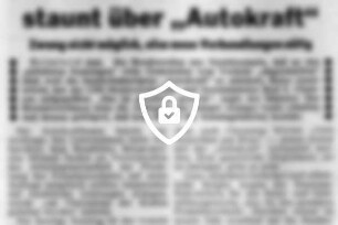 Sozialminister Claussen staunt über "Autokraft"