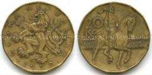 Tschechische Republik, 20 Kronen