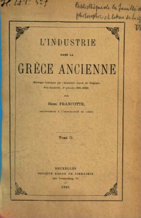 L' industrie dans la Grèce ancienne. [2]