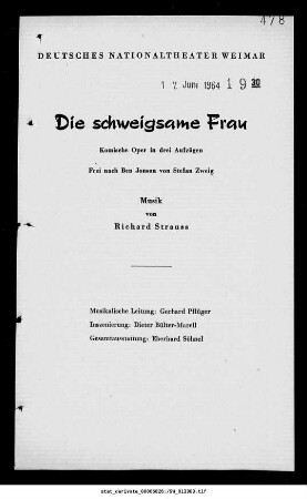 Die schweigsame Frau