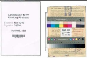 Entnazifizierung Karl Kuerbitz , geb. 13.06.1901 (Zahnarzt)