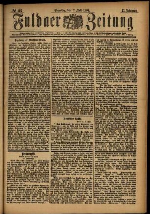 Ausgabe vom Samstag, den 07. Juli 1894.
