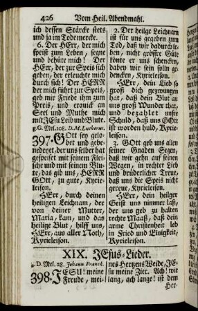 XIX. Jesus-Lieder.