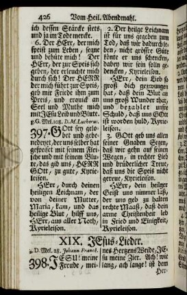 XIX. Jesus-Lieder.