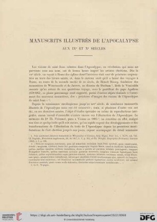 6: Manuscrits illustrés de l'Apocalypse : aux IXe et Xe siècles