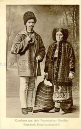 Rumänisches Paar in Volkstracht
