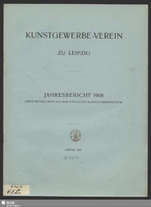1908(1909): Jahresbericht