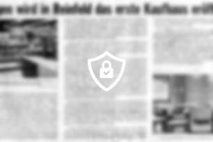 Morgen wird in Reinfeld das erste Kaufhaus eröffnet