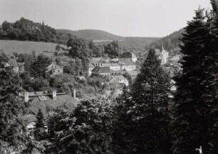 Bad Gottleuba, Stadtansicht von Nordwesten, 1951