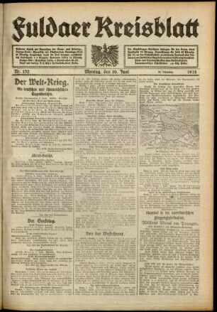 Ausgabe vom Montag, den 10. Juni 1918.