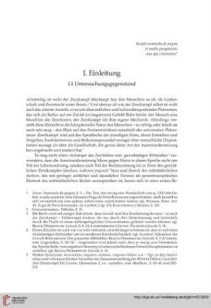 I.1 Untersuchungsgegenstand
