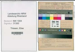 Entnazifizierung Elise Thissen , geb. 18.09.1905 ()