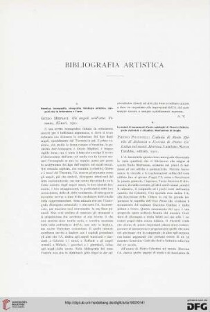 Bibliografia artistica