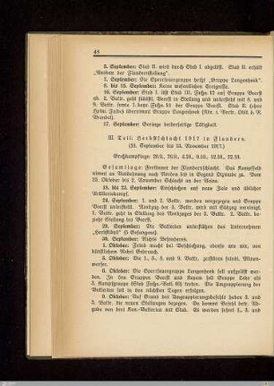 III Teil: Herbstschlacht 1917 in Flandern