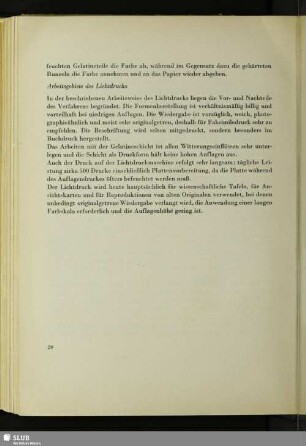 Arbeitsgebiete des Lichtdrucks