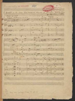 Quartette (instr.); vl (2), vla, vlc ; a-Moll; HilR op. 150,1