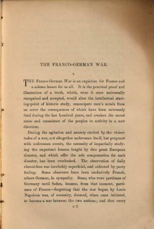 The war and the commune