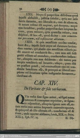 Cap. XIV. De Veritate & fide verborum